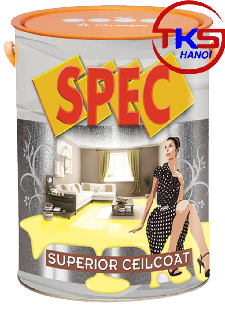 Sơn siêu trắng trần Spec Superior Ceilcoat nội thất.